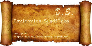 Davidovits Sugárka névjegykártya